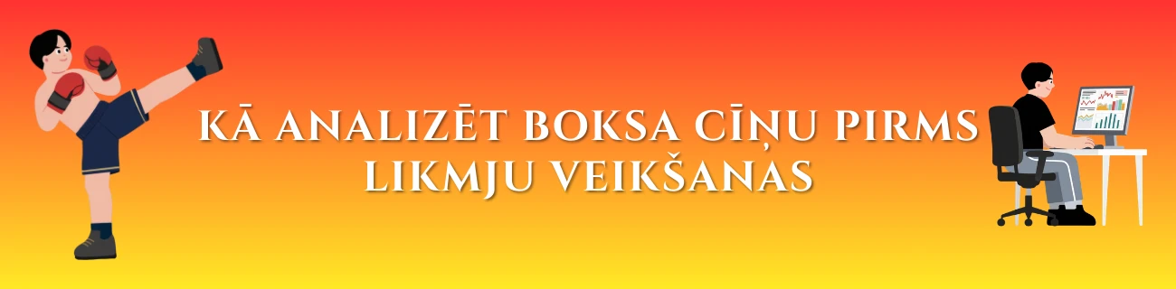 Kā analizēt boksa cīņu pirms likmju veikšanas