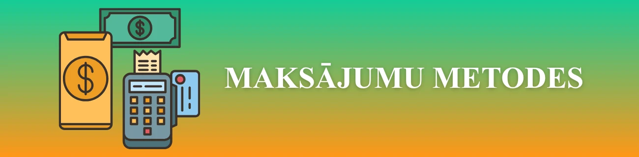 Maksājumu metodes, iemaksas un izmaksas